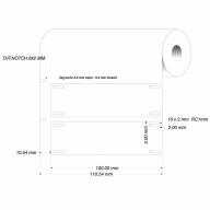 Étiquettes non-adhésives BRADY BBP11/BBP12 B-7598 - 100 x 30mm Blanc - Boite de 500