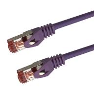 Cat 6a SSTP LSOH VIOLET Snagless avec fiche de test – 2m