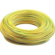 Fil souple cuivre isolé vert/jaune 2,5 mm² / Rouleau 100 m