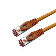 Cat 6a SSTP LSOH ORANGE Snagless avec fiche de test – 5m