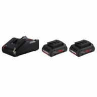 Kit 2 Batteries BOSCH 18V Procore 4Ah + chargeur rapide