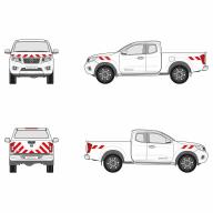 Kit bandes réfléchissantes Cl.A L1 VL NISSAN Micra 2020