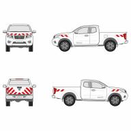 Kit bandes réfléchissantes Cl.A L1 VL NISSAN Micra 2020