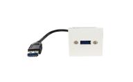 Plastron 45x45 USB3.0A F vers F - 0, 20m