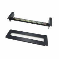 Support 19" rail DIN 3U avec face modulaire - Infrastructure 19 pouces professionnelle