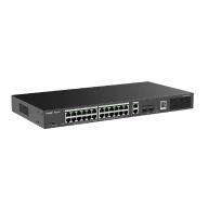 Switch gigabit 28 ports dont 24 PoE+(370W) et 2 combo - Administrable cloud