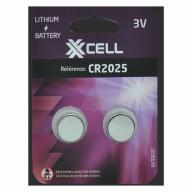 Pile lithium CR2025 XXCELL - Carton de 2 unités