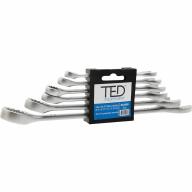 Jeu de 6 clés mixtes chrome TED® Ø8 à 22mm