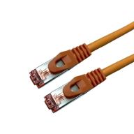 CAT6A SSTP LSOH orange Snagless avec fiche de test - 1, 5m