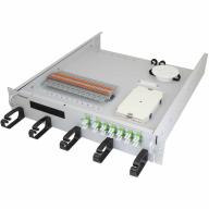 Tiroir 19" 2U hybride - 24FO+4FO LCA - 24x1,5mm²