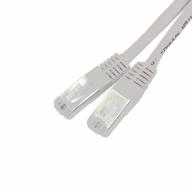 Cordon RJ45 CAT6A FTP Blanc 0,50 m – Haute performance