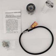 Kit de mise à la terre en cu préformé, pr câble coaxial superflex1/4"