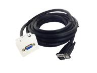 Plastron 45x45 HD15 F vers câble HD15 M - AWG28 - 20m - Connectique réseau B2B