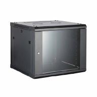 Coffret mural 19" 6U 600x450mm noir - panneaux amovibles