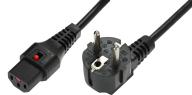 IEC Lock - Cordon secteur 2P+T FR / C13 - 1.5m Noir