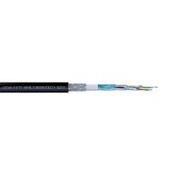 ACOME - Câble CAT6A F/FTP armé acier B2ca - 4 paires LSZH noir - 500m
