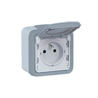 Prise étanche 2P+T 16A IP55 gris- LEGRAND