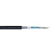 ACOME - Câble Cat6A F/FTP armé acier B2ca - 4 paires LSZH noir - 500m