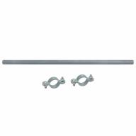 Barre Ø 76mm longueur 1850mm + colliers pour vérin à colonne