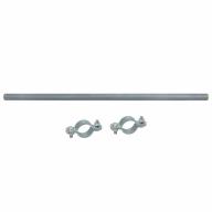Barre Ø76mm Lg 1850mm + colliers pour vérin à colonne
