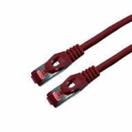 Cordon RJ45 CAT6A SSTP LSZH Rouge Snagless avec fiche de test Lg 1,5m