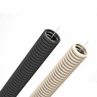 Gaine TINB noire anti-UV + fil tire-aiguille - Ø32mm lg 50m