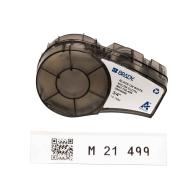 Étiquettes nylon BRADY BMP21/M210/M211 B-499 - 19,05mm x 4,88m Noir sur blanc - Lot de 50
