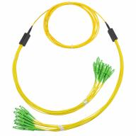 Trunk fibre optique 12FO SC/APC SC/UPC G.657A2 jaune 10 m