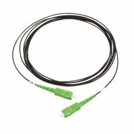 Jarretière optique simplex SC/APC-SC/APC G.657A2 Ø1,6mm Noir Lg 3,5m