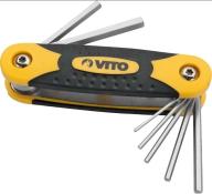 Jeu de 7 clés mâles 6 pans sur monture