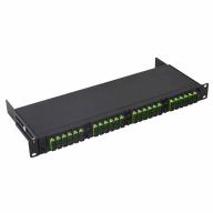 Kit GROLLEAU châssis 19" 1U MD avec 4 modules MD monomode 12FO SC/APC duplex