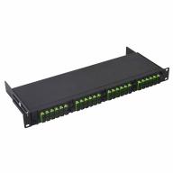 Kit GROLLEAU châssis 19" 1U MD avec 4 modules MD monomode 12FO SC/APC duplex