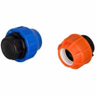 Bouchon d'extrémité à visser ø40mm 20 bar bleu