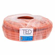 Gaine annelée fendue marron - Rouleau de 30m - Diamètre 18mm