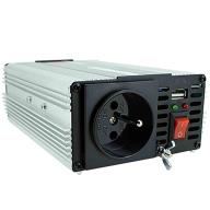 Convertisseur 12V/220V 400W avec cordon allume cigare, pince et batterie