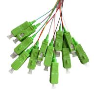 Pigtail SC/APC monomode 9/125 - 1m - lot de 12 couleurs