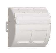 LEVITON - Plastron Incliné Double 45X45 avec volets