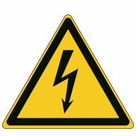 Etiquette de sécurité ISO BRADY - Danger Électricité /Qté 3