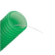 Gaine CALI verte + fil tire-aiguille + manchon - Ø 40mm lg 25m