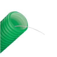 Gaine CALI verte + fil tire-aiguille + manchon - Ø 40mm lg 25m