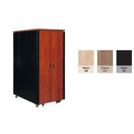 UPTEC v2 Baie insono. 32U L750 P1130 H1666 finit. bois 6 vent. Maple - Infrastructure 19 pouces professionnelle