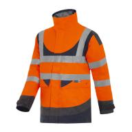 Parka 4 en 1 haute visibilité orange avec Softshell Cl.2 T2S T.S