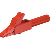 Pince crocodile isolée rouge - Sachet de 10