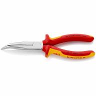 Pince demi ronde coudée KNIPEX - Isolée 1000V - Longueur 200mm