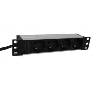 UPTEC - Multiprise 10" 4 prises 1U - 1m de câble