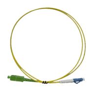 Cordon fibre optique simplex monomode G.657A2 GRADE B SC/APC-LC/UPC - 3 m jaune