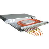 Tiroir 19" coulissant 1U 12FO SC/APC G.652D Couleurs - Assemblé