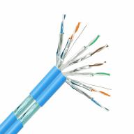 Câble RJ45 CAT6A F/FTP 2x4p LSZH Dca bleu 500m