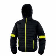 Doudoune matelassée anti-froid bleu noir/jaune T.L