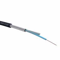 Câble fibre optique 6FO 250µm OM3 Ext PE armé noir/ml - structure libre